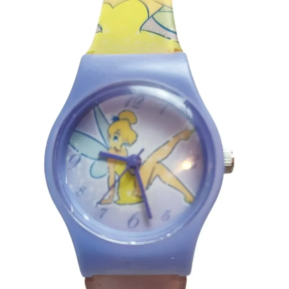 Disney Tinker Bell Kids Watch Purple Case Fairy Strap